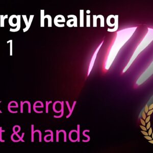 Reiki Energy healing Part 01 - Pink energy light & hands